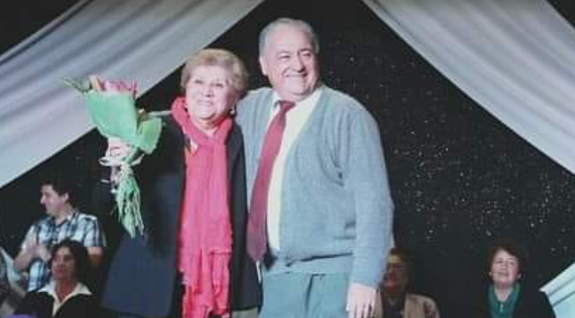 Alcalde Carlos Barra y su esposa.