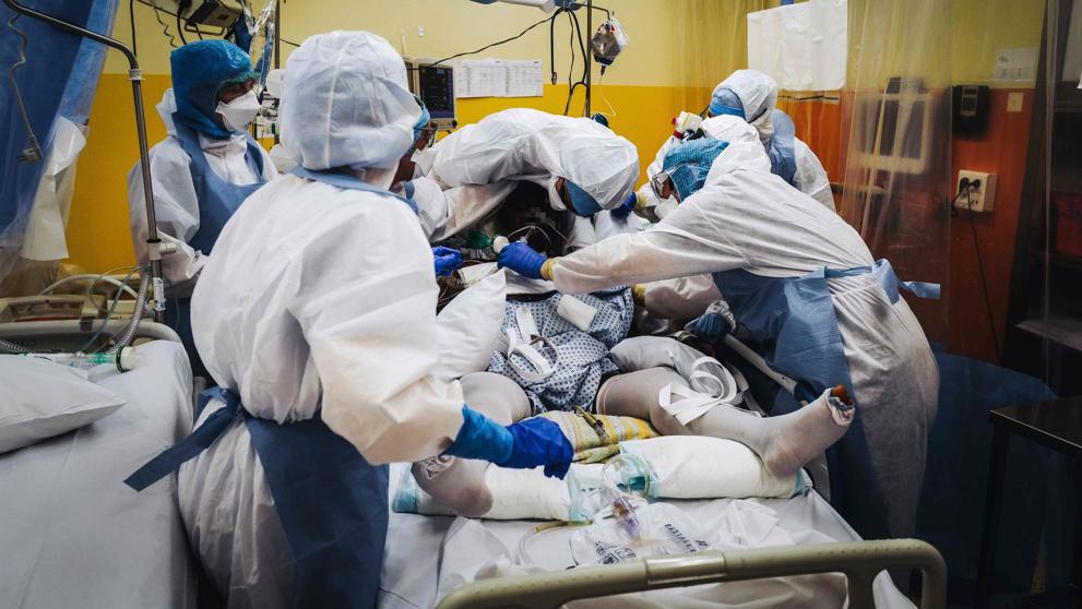 Pacientes covid hospitalizados.