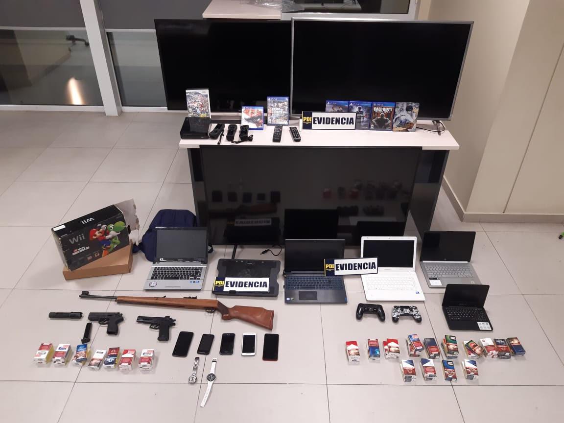 Evidencias por robos violentos.